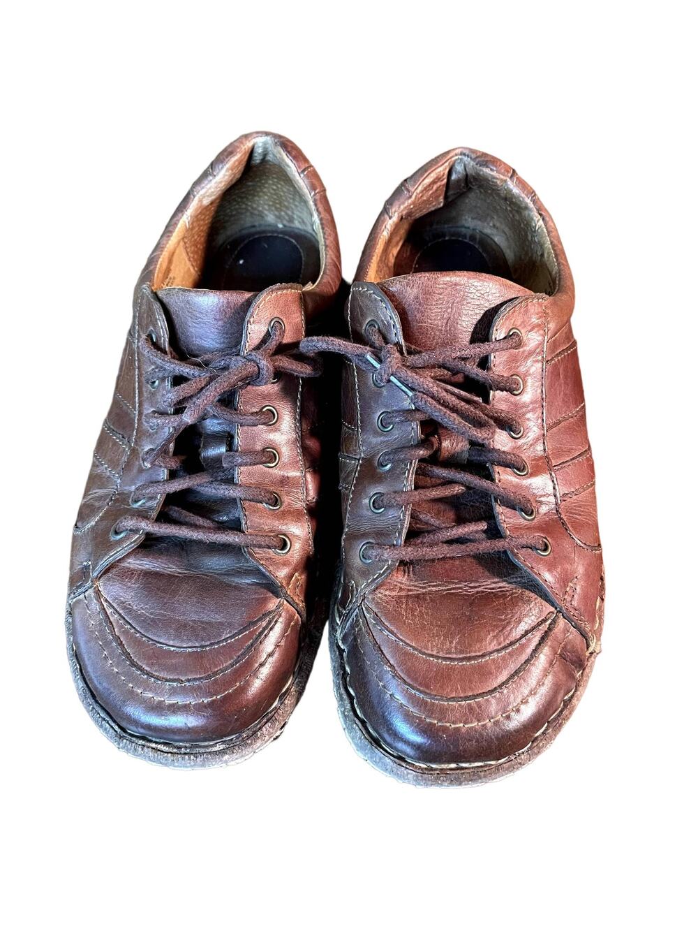 Born Womens Size 9.5 EU 41 Leather Lace Up Comfort Shoes W62112 Mexico